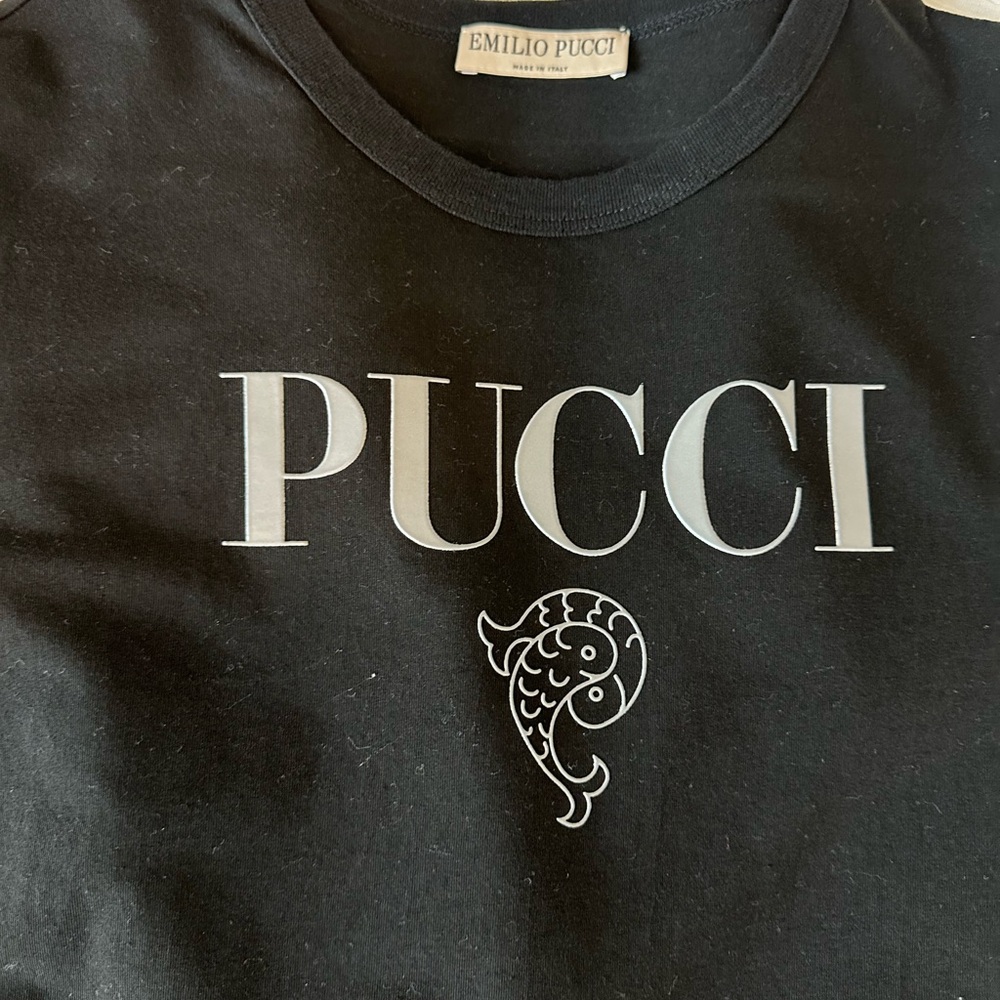 Emilio Pucci Black Logo T-Shirt